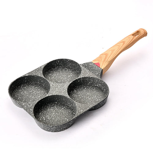 Four-Hole Non-Stick Egg Frying Pan for Breakfast